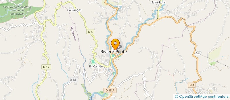 localisation de l'entreprise TRANSPORT SCOLAIRE PILOTIN SARL à RIVIERE-PILOTE