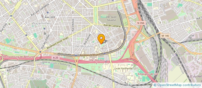 localisation de l'entreprise TRANSPORT SERVICE à LILLE