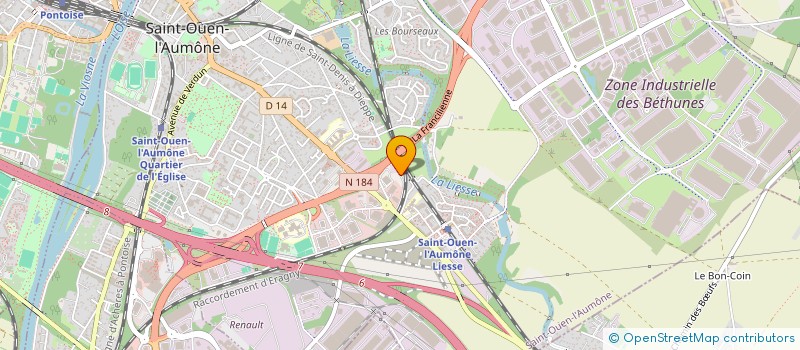 localisation de l'entreprise TRANSPORT SERVICE ORGANISATION  ST OUEN L AUMONE