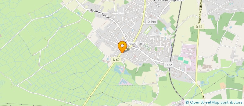 localisation de l'entreprise TRANSPORT SOLIDAIRE SOULLANDAIS  SOULLANS