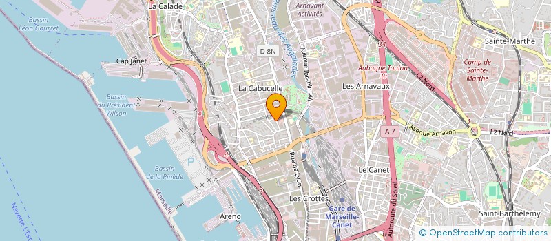 localisation de l'entreprise TRANSPORT STAR à MARSEILLE