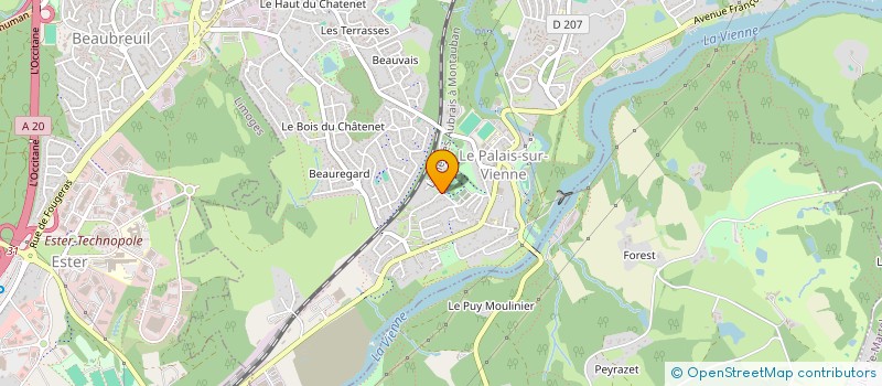 localisation de l'entreprise TRANSPORT STAS SERVICES à LE PALAIS-SUR-VIENNE