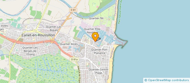 localisation de l'entreprise TRANSPORT STV PRIM  CANET-EN-ROUSSILLON