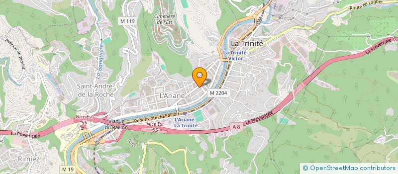 localisation de l'entreprise TRANSPORT SUD EST EXPRESS à NICE