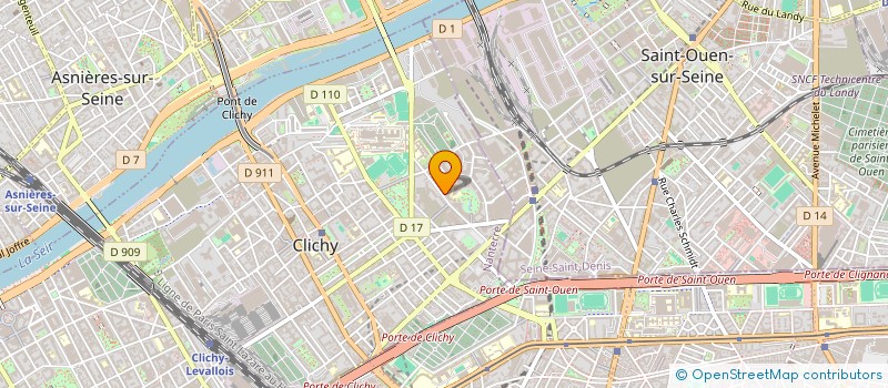 localisation de l'entreprise TRANSPORT SUR MESURE à CLICHY