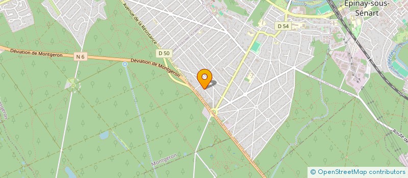 localisation de l'entreprise TRANSPORT TALAZACQ PATRICK  BRUNOY