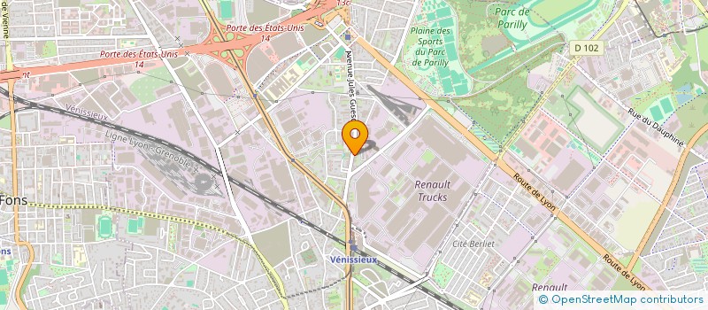 localisation de l'entreprise TRANSPORT TMH à VENISSIEUX