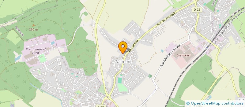 localisation de l'entreprise TRANSPORT TRANS-RAPIDE  VALMONT