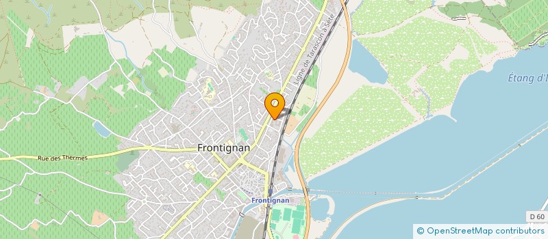 localisation de l'entreprise TRANSPORT VICENTE  FRONTIGNAN