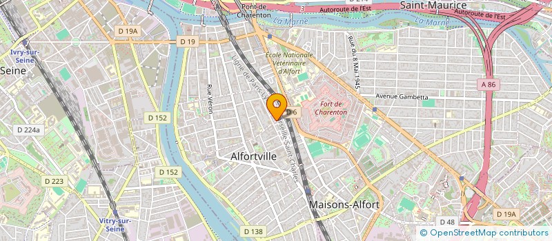 localisation de l'entreprise TRANSPORT VTC A.A à ALFORTVILLE