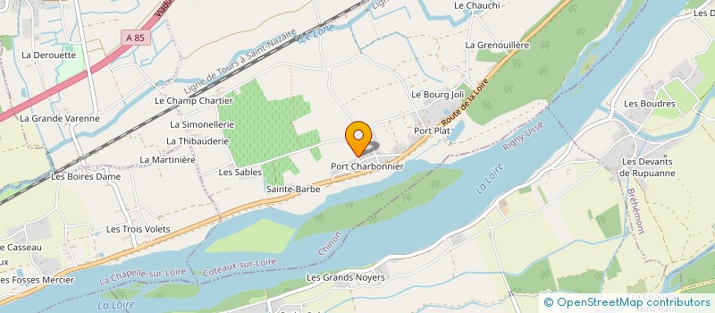 localisation de l'entreprise TRANSPORT VUILLEMOT FRERES à COTEAUX-SUR-LOIRE