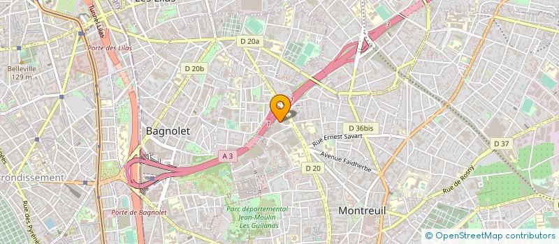 localisation de l'entreprise TRANSPORTAGE  MONTREUIL