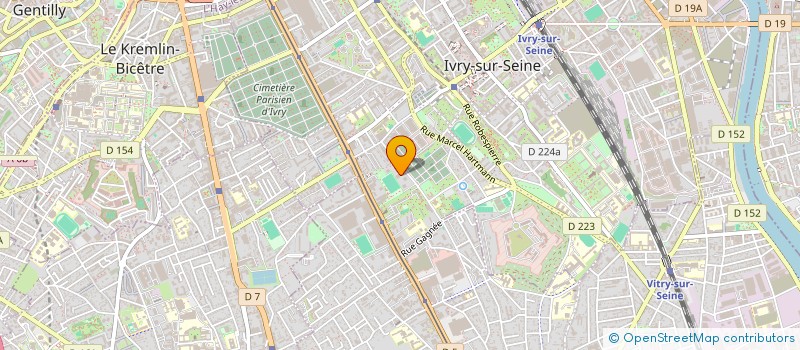 localisation de l'entreprise TRANSPORTEK à IVRY-SUR-SEINE