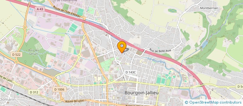 localisation de l'entreprise TRANSPORTEUR ISEROIS à BOURGOIN-JALLIEU