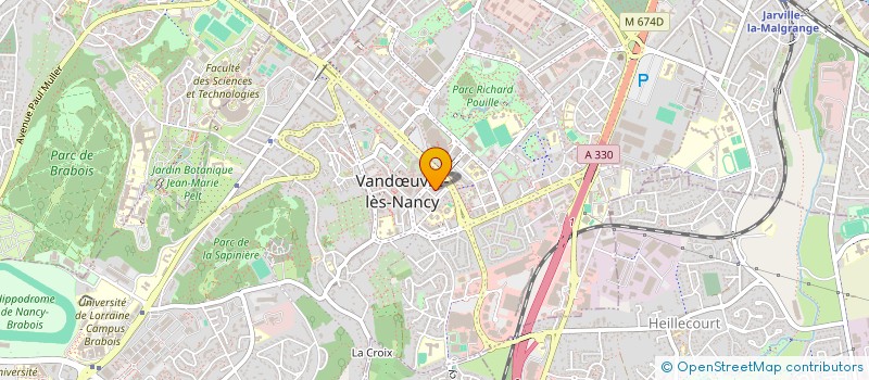 localisation de l'entreprise TRANSPORTINI à VANDŒUVRE-LES-NANCY