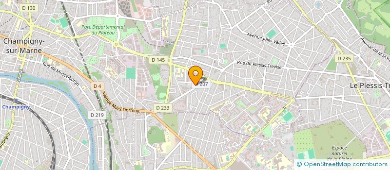 localisation de l'entreprise TRANSPORTOSY à CHAMPIGNY-SUR-MARNE