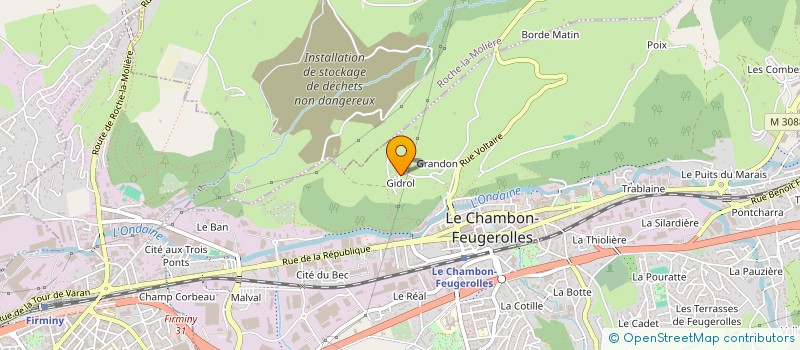 localisation de l'entreprise TRANSPORTS 2M à LE CHAMBON-FEUGEROLLES