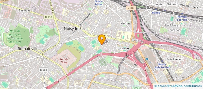 localisation de l'entreprise TRANSPORTS 3000 à NOISY-LE-SEC