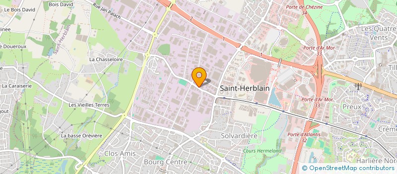 localisation de l'entreprise TRANSPORTS  A.J.C.  SAINT-HERBLAIN