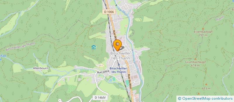 localisation de l'entreprise TRANSPORTS A.MUNSCH ET FILS  BITSCHWILLER-LES-THANN