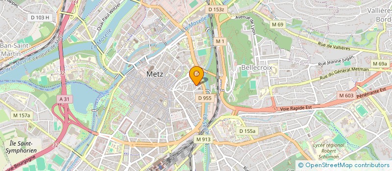 localisation de l'entreprise TRANSPORTS A.S.A.  METZ