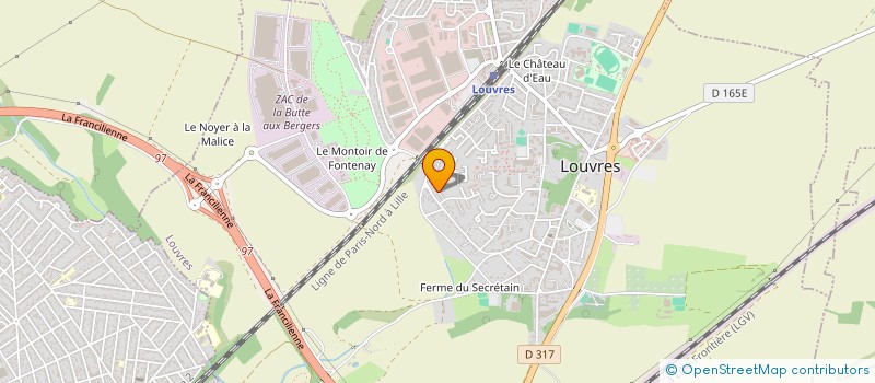 localisation de l'entreprise TRANSPORTS A.V.S. à LOUVRES