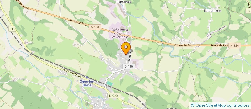 localisation de l'entreprise TRANSPORTS ABADIE J C à OGEU-LES-BAINS