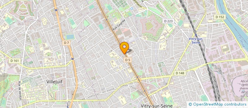 localisation de l'entreprise TRANSPORTS ABBAS à VITRY-SUR-SEINE
