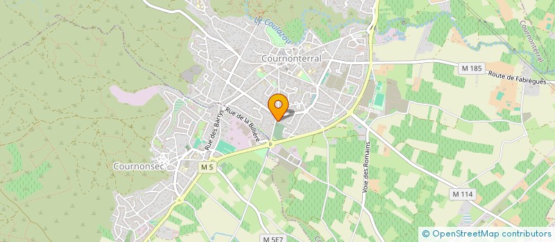 localisation de l'entreprise TRANSPORTS ABL  COURNONSEC