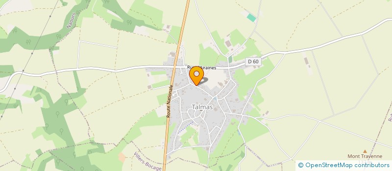 localisation de l'entreprise TRANSPORTS ACLOQUE à TALMAS