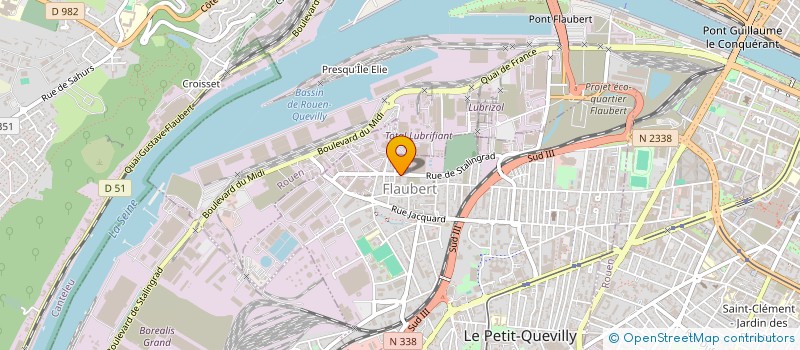 localisation de l'entreprise TRANSPORTS ADAM FERREIRA à LE PETIT-QUEVILLY