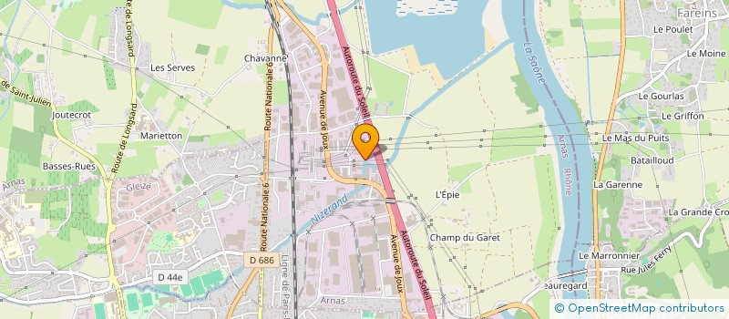localisation de l'entreprise TRANSPORTS AFFRETEMENT FRAY à ARNAS