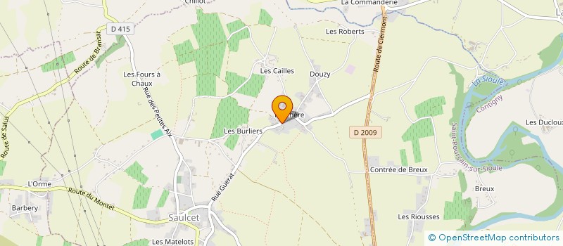 localisation de l'entreprise TRANSPORTS AFFRETEMENTS DU CENTRE à SAULCET