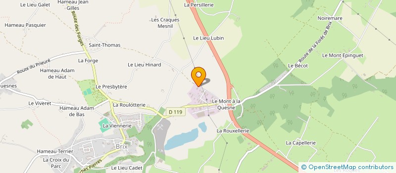 localisation de l'entreprise TRANSPORTS AGREGATS ET MATERIAUX à BRIX