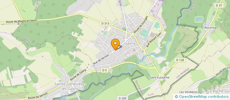 localisation de l'entreprise TRANSPORTS AIGNEL à SAINTE-GENEVIEVE-LES-GASNY