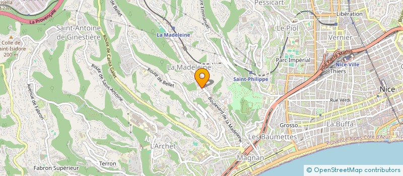 localisation de l'entreprise TRANSPORTS AKBI à NICE