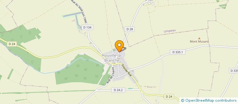 localisation de l'entreprise TRANSPORTS ALAIN CHAPART à HOUVILLE-LA-BRANCHE