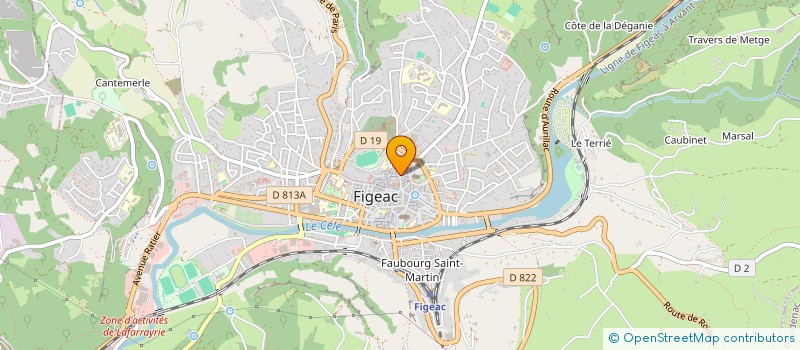 localisation de l'entreprise TRANSPORTS ALEM à FIGEAC
