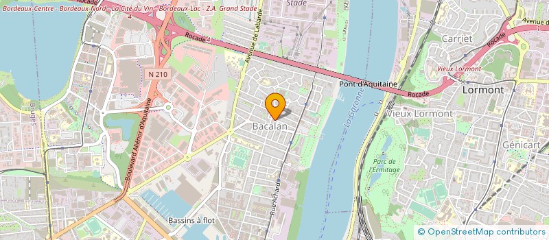 localisation de l'entreprise TRANSPORTS ALEX EXPRESS à BORDEAUX