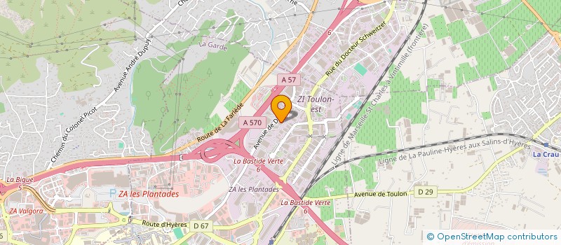 localisation de l'entreprise TRANSPORTS ALI BAKIR MAUMONT à LA GARDE