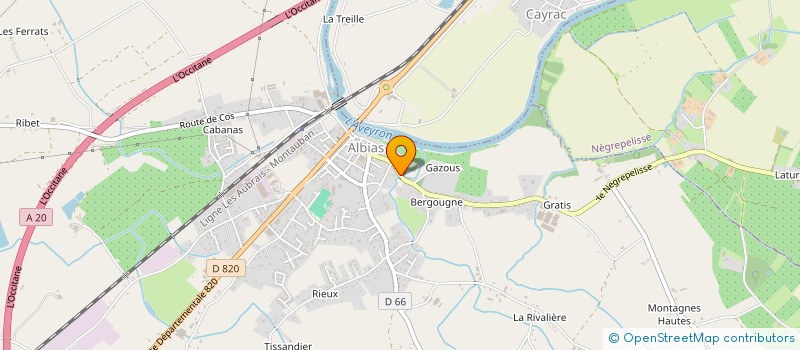 localisation de l'entreprise TRANSPORTS AMBAYRAC à ALBIAS