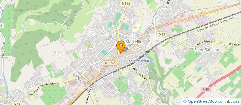 localisation de l'entreprise TRANSPORTS AMBULANCIERS DE L'ISERE  SAINT-MARCELLIN