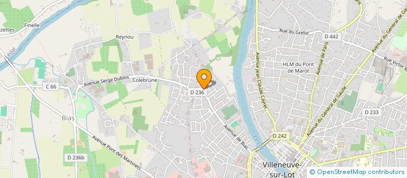 localisation de l'entreprise TRANSPORTS AMOUROUX  VILLENEUVE-SUR-LOT