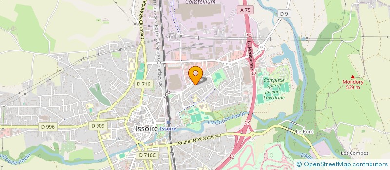 localisation de l'entreprise TRANSPORTS ANNICK GAILLARD à ISSOIRE