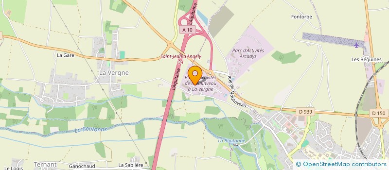 localisation de l'entreprise TRANSPORTS ANTONELLI à ST JEAN D'ANGELY