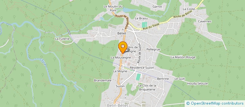 localisation de l'entreprise TRANSPORTS ANTUNES à BELIN-BELIET