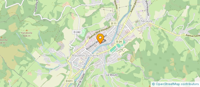 localisation de l'entreprise TRANSPORTS ARCOUNDO  MAULEON-LICHARRE