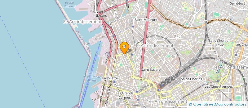 localisation de l'entreprise TRANSPORTS ARIS à MARSEILLE