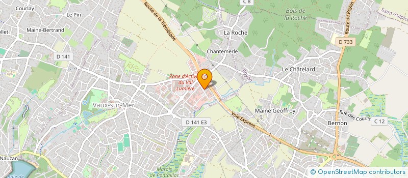 localisation de l'entreprise TRANSPORTS ARNOUX SARL  VAUX-SUR-MER