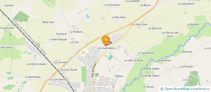 localisation de l'entreprise TRANSPORTS ARTOS  CAULNES